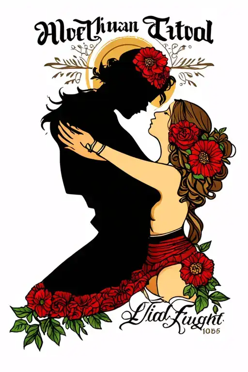 create matching tattoos for a mother and her son representing the life they fought together and all the challenges in li tattoo design idea