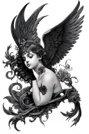 eros psyche tattoo design idea