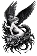 eros psyche tattoo design idea
