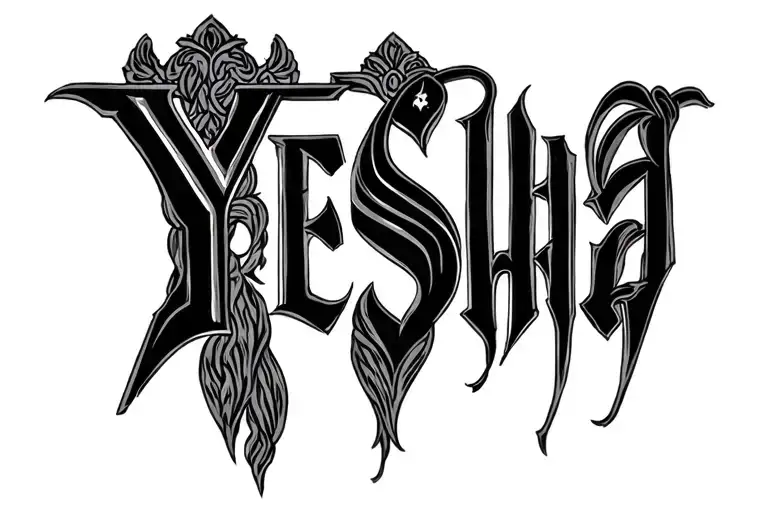 YESHUA tattoo design idea