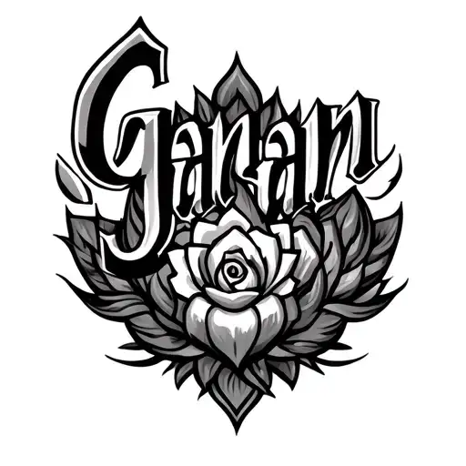ganavi Gagan name tatoo design tattoo design idea
