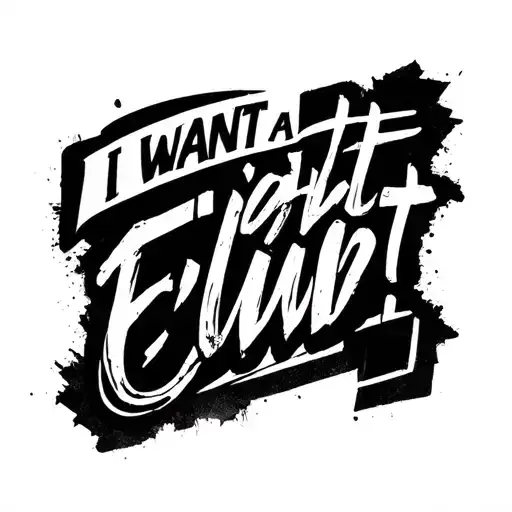 i want a fight club quote minimal tattoo tattoo design idea