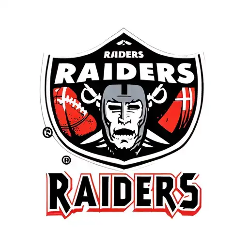 raiders football logo tattoo design idea