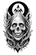 underground whispers paranormal ritual tattoo design idea
