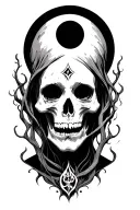 underground whispers paranormal ritual tattoo design idea