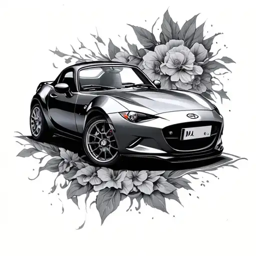 Miata tattoo design idea