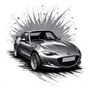 Miata tattoo design idea