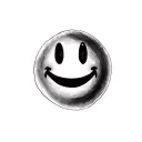 smiley face tattoo design idea