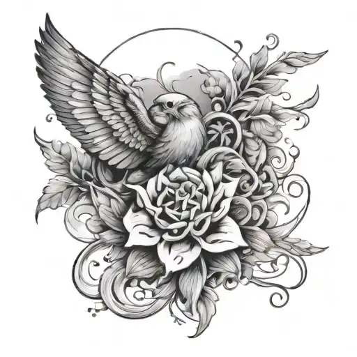 Letting Go tattoo design idea
