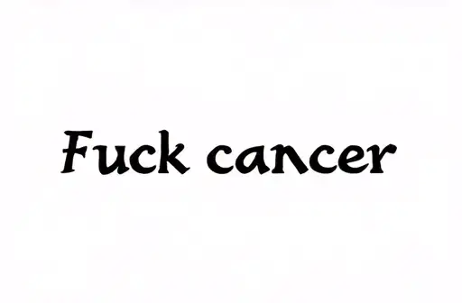 "Fuck cancer" tattoo design idea
