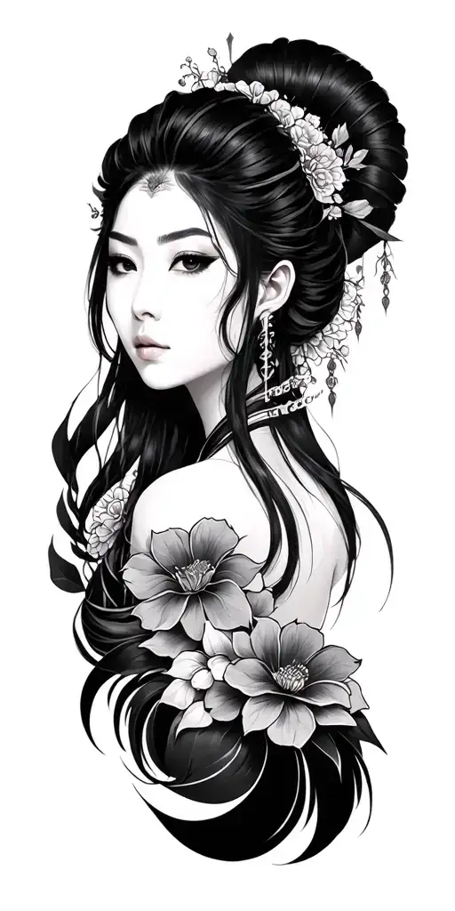 Neo Japanese tattoo design idea