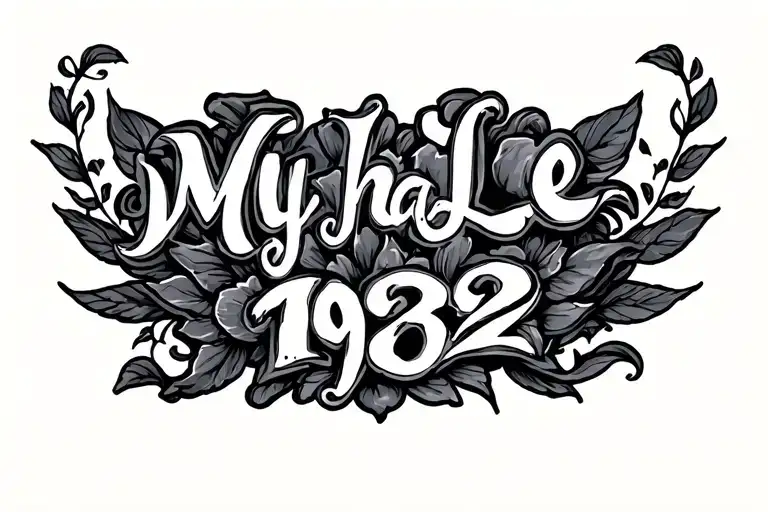 words My Ha Le 1992 stomach tattoo tattoo design idea
