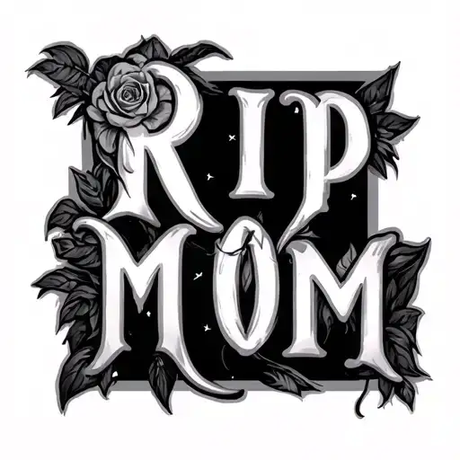 Rip Mom tattoo design idea