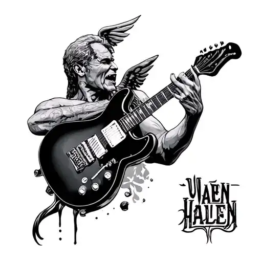Van Halen 5150 album Cover tattoo design idea