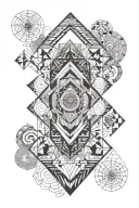 meditation centered equanimity tattoo design idea