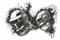 daft punk tattoo design idea