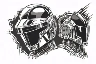 daft punk tattoo design idea