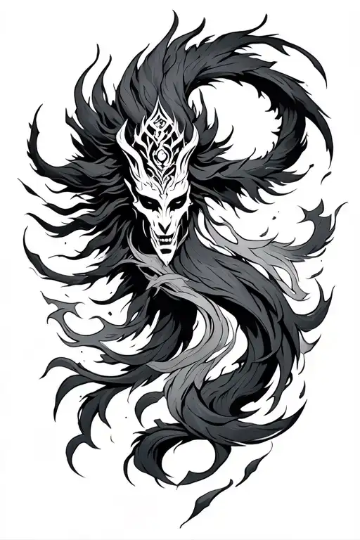 vajra shooting energy tattoo design idea