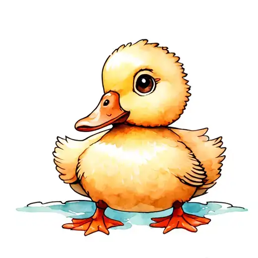 silly goose being silly tattoo design idea