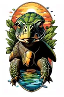 turtle tattoo design idea