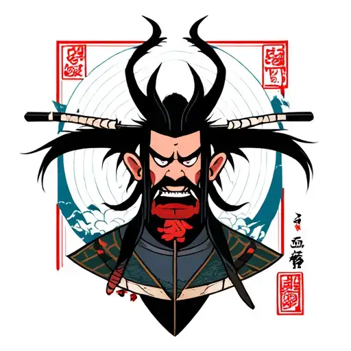 samurai jack tattoo design idea