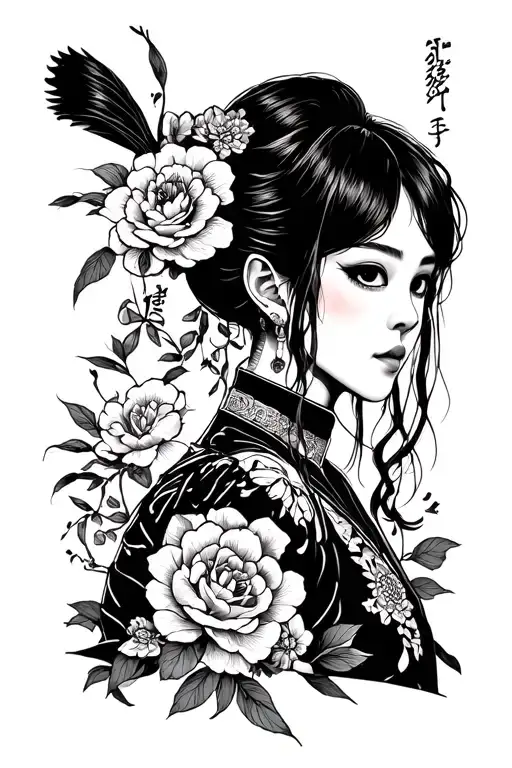 "lucy" Cyberpunk Edgerunners tattoo design idea