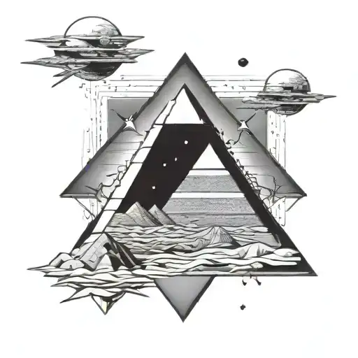 orions belt pyramid of Giza tattoo design idea