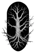 dead tree  tattoo design idea