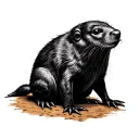 Mole tattoo design idea