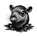 Mole tattoo design idea