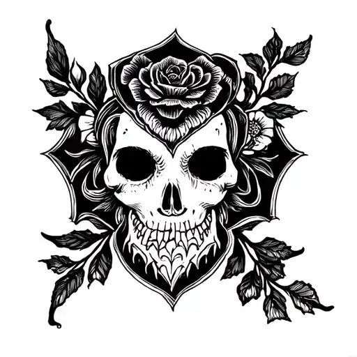 love hate tattoo design idea