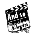 "And so it begins" Clapperboard tattoo design idea