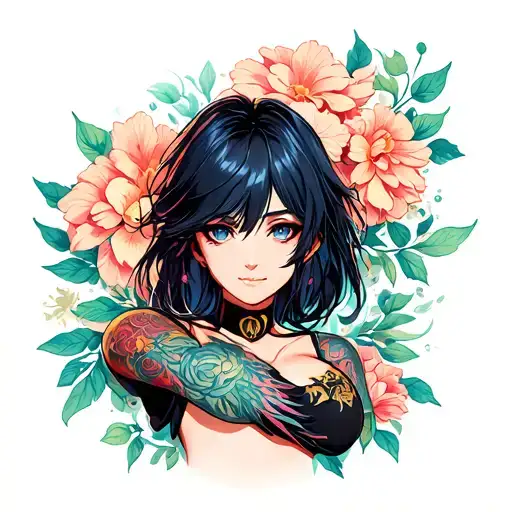 Anime Sleeves tattoo design idea