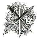 adventure time sword tattoo design idea