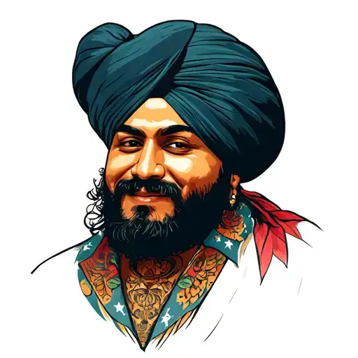 sidhu moosewala singer photo tattoo design idea