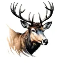 Elk tattoo design idea