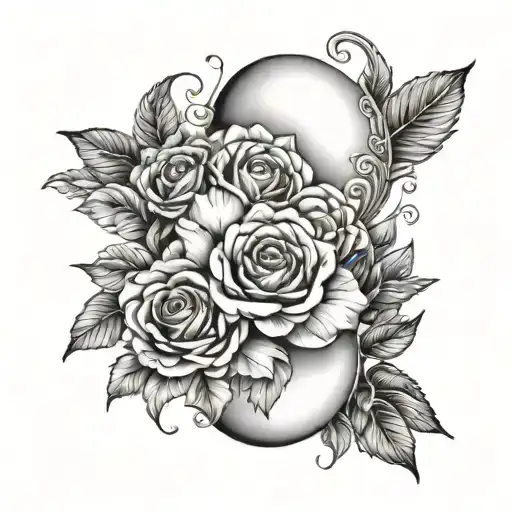maternity tattoo design idea