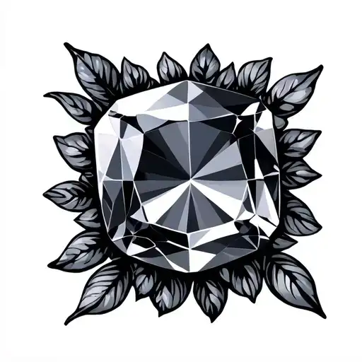 Birthstone tattoo design idea