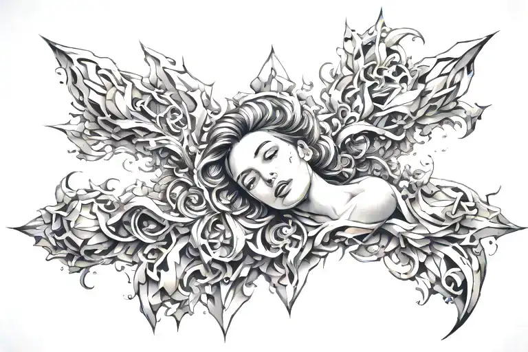 female tattoo design idea