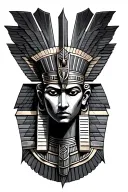 Horus Egyptian god tattoo design idea