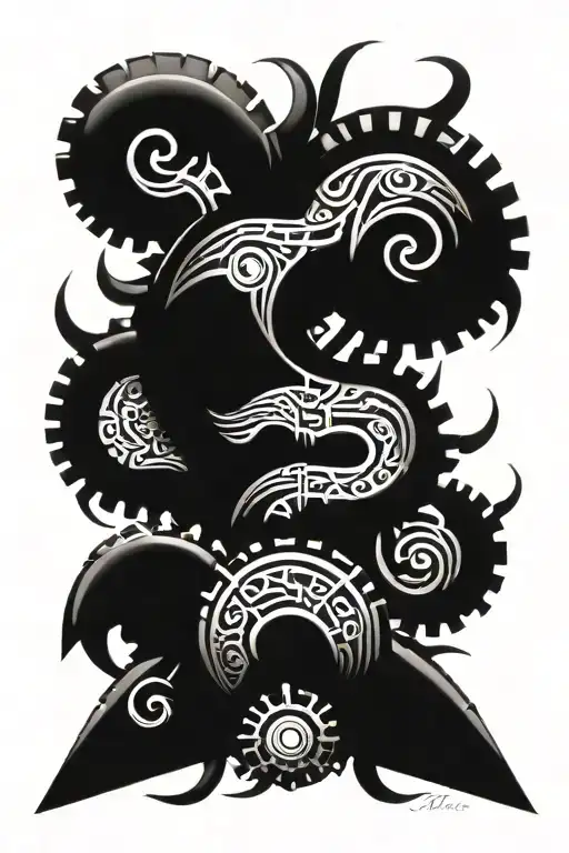 tribal tattoo design idea