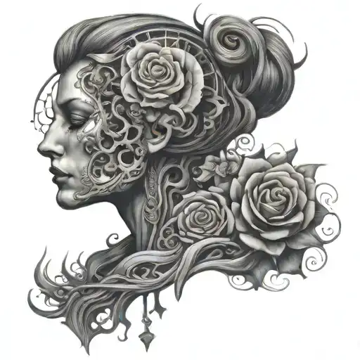consciousness tattoo design idea