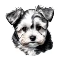 Bichon tattoo design idea