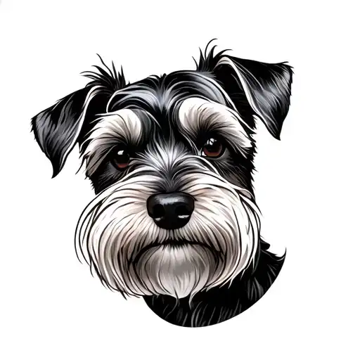 Miniature Schnauzer tattoo design idea