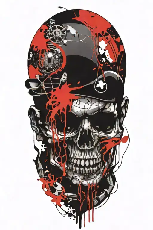 rock 70s rock music tattoo design idea