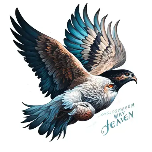 Kolosseum, kompas, meander, way to heaven tattoo design idea