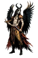 arcangel uriel with capricorn zodiac sign tattoo design idea