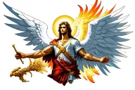 saint Michael tattoo design idea