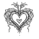 love, hearts,valentines day, tattoo design idea