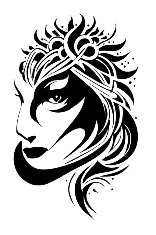 gemini zodiac sign tattoo design idea